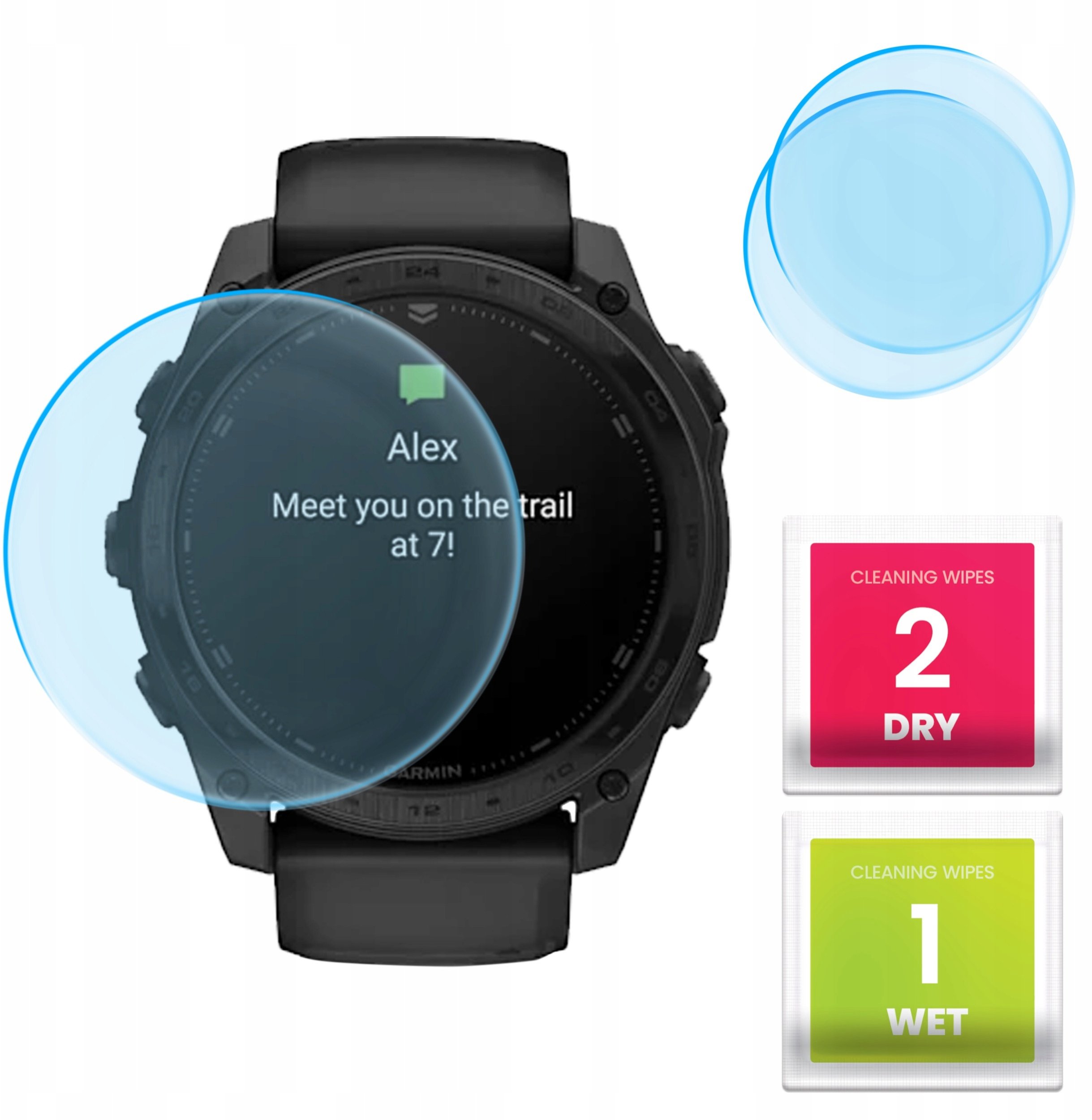 2-PAK Szkło Hybrydowe do Garmin Tactix 8 AMOLED 51 mm / SOLAR 51 mm