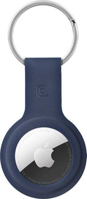 Crong Crong Silicone Case with Key Ring Brelok do Apple AirTag (granatowy)