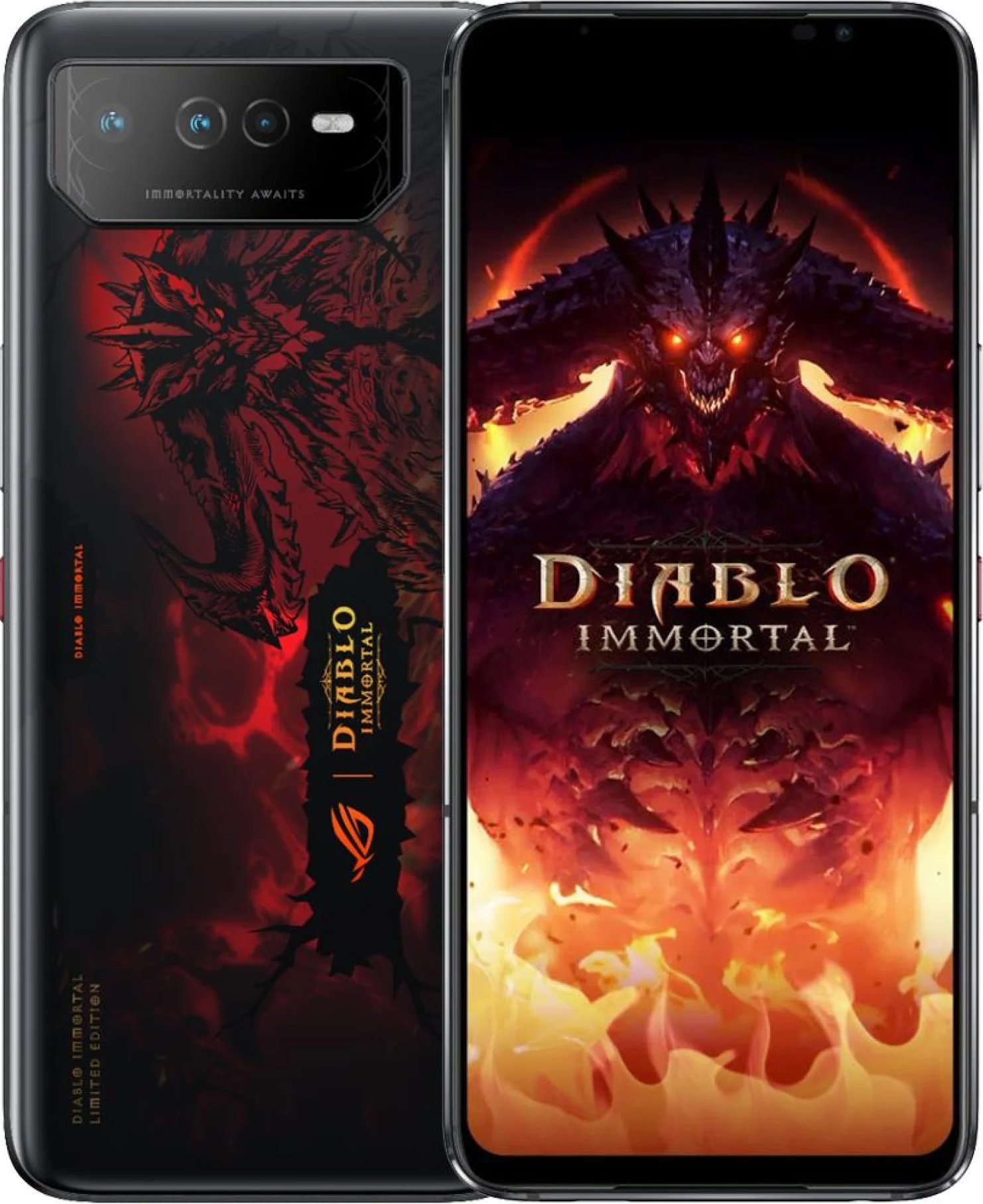 Smartfon Asus ROG Phone 6 Diablo Immortal 5G 16/512GB Czarno-czerwony (90AI00B9-M002X0)