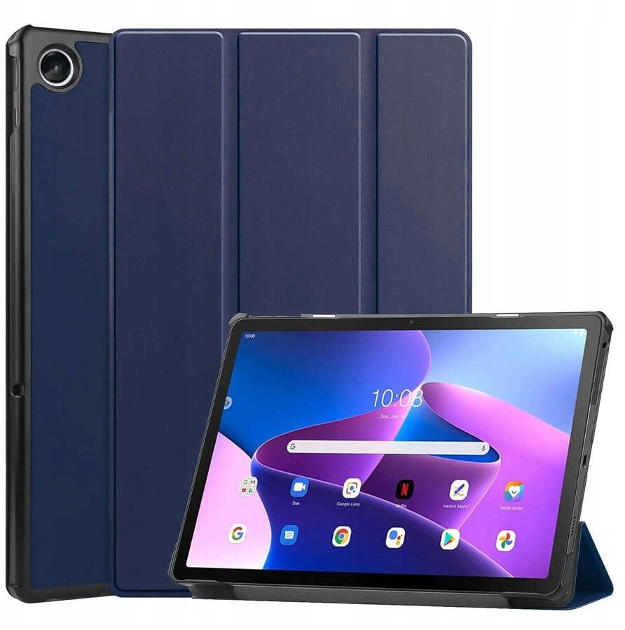 ETUI na tablet Lenovo Tab M10 FHD Plus 10.6 3 GEN 3RD 3gen 2023 TB-125FU / TB-128FU case book cover Granatowe