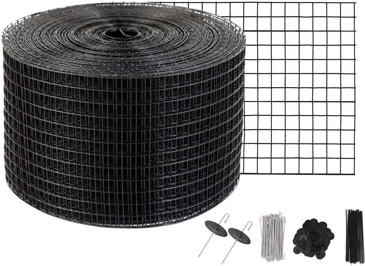 Ochrona paneli słonecznych 20x3048cm siatka PVC 70szt zacisków zwierzęta