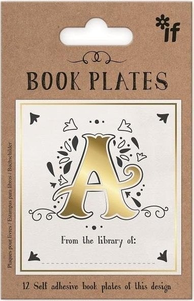 IF Ekslibris - zestaw naklejek - litera A