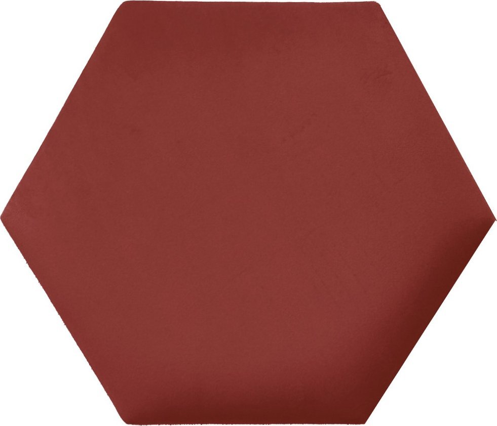 Panel tapicerowany heksagon 60cm Magic Velvet 2232 (Koralowy) 60x52