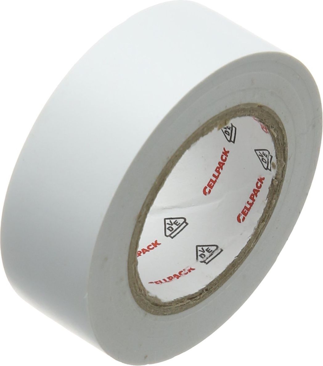 Cellpack Taśma izolacyjna 128 PVC biała 10m (145813)