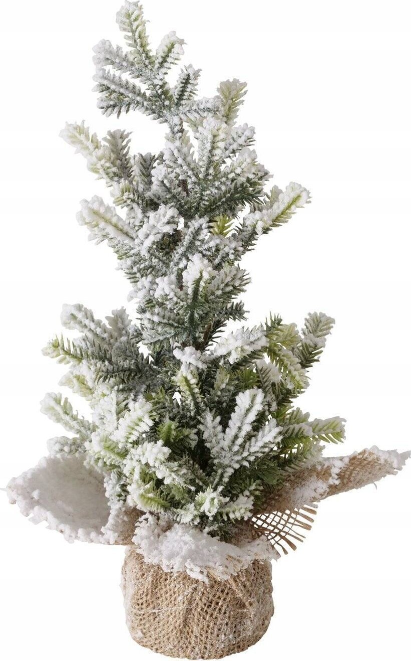 Boltze Sztuczna choinka w jutowej doniczce TANNE, 31 cm