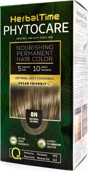 ENERGY OF VITAMINS HERBAL TIME Phytocare Farba do włosów naturalna 8N Natural Blonde
