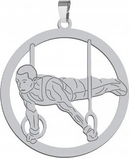 Radziszewska Jewellery Zawieszka Srebrna Gimnastyka Przyrządowa 925 GRAWER DEDYKACJA GRATIS