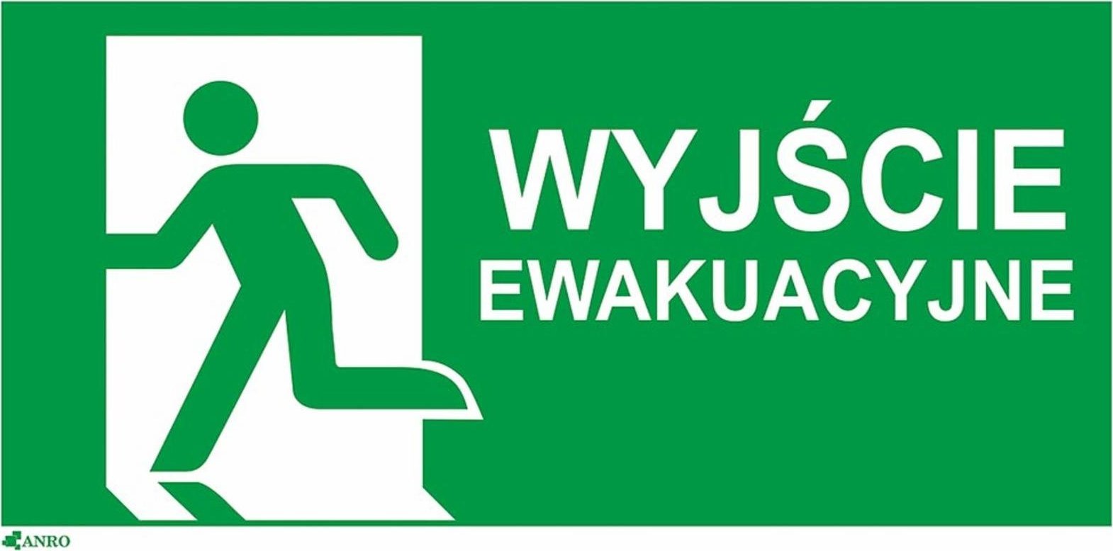 R.E.I.S. Z-E001-5 - Znak ewakuacyjny Wyjście ewakuacyjne (łączone) prawe