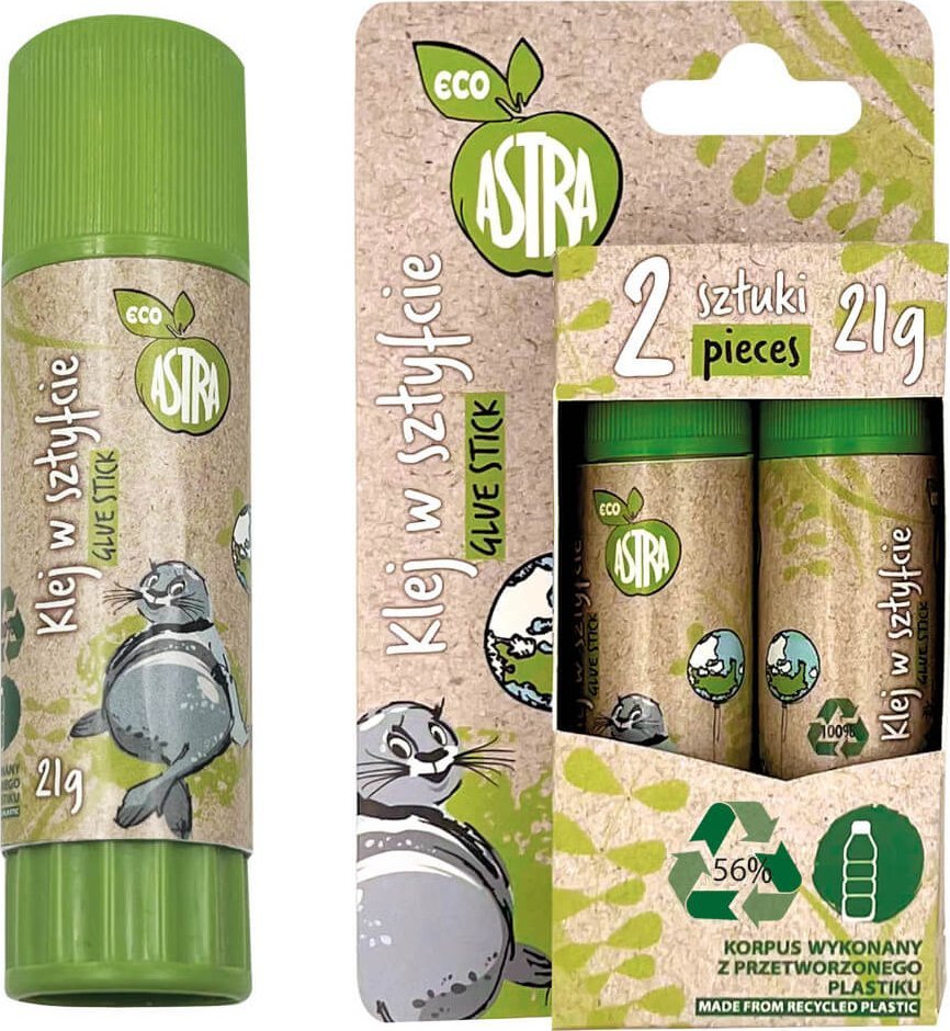 Astra Klej w sztyfcie ECO* szkolny 21g 2szt