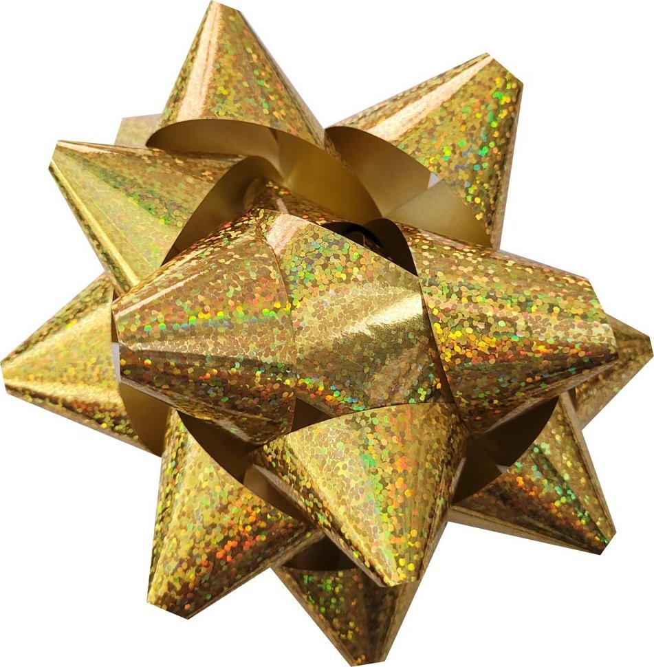 Fastima Rozetka KOKARDA do prezentów 13cm 20ŚR Złota