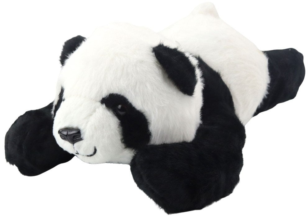 Pluszowa Maskotka Przytulanka Leżąca Panda Czarno-Biała 30cm LEAN Toys
