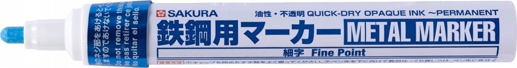 Sakura Marker METAL jasny niebieski cienki, Sakura