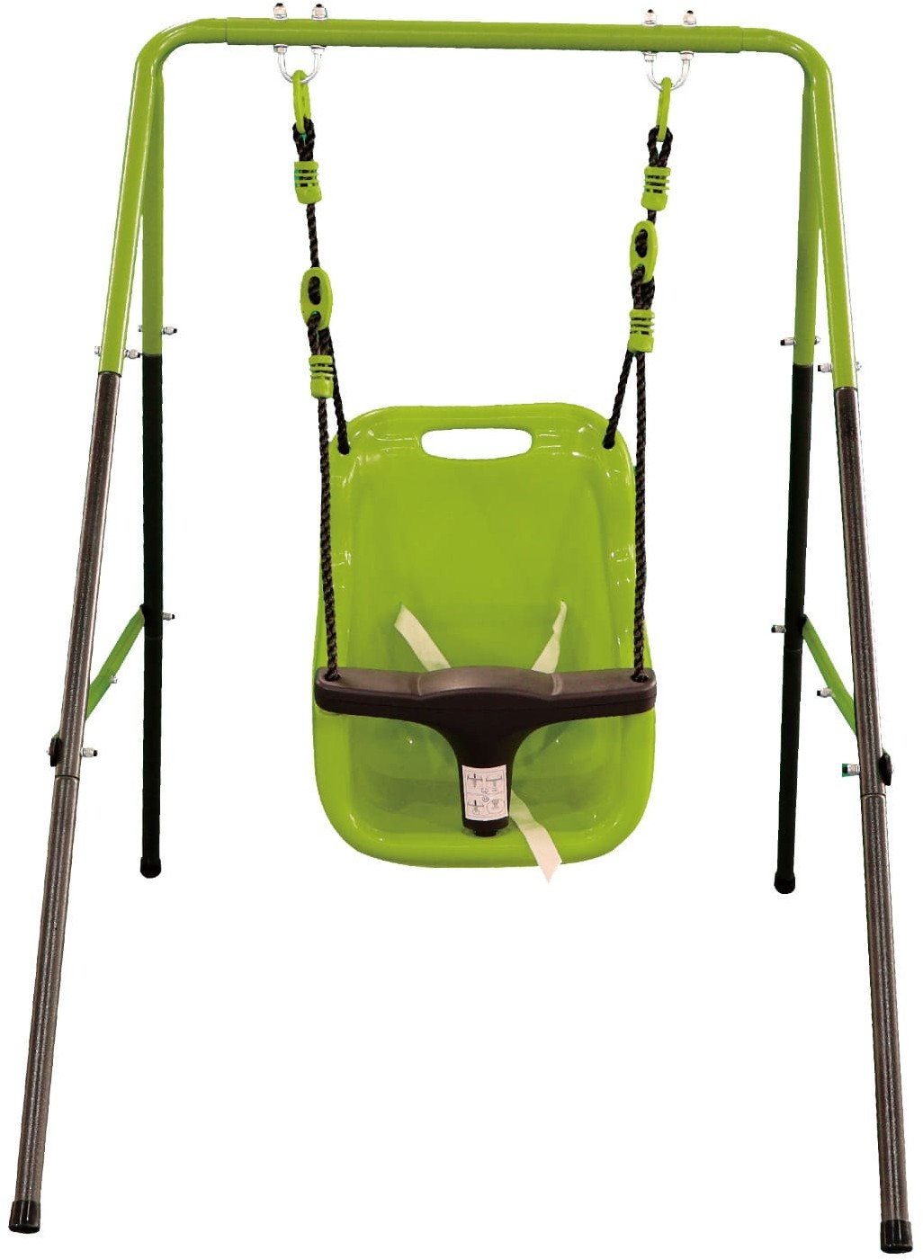 Huśtawka ogrodowa Deluxe stelaż, huśtawka kubełkowa, dla dzieci