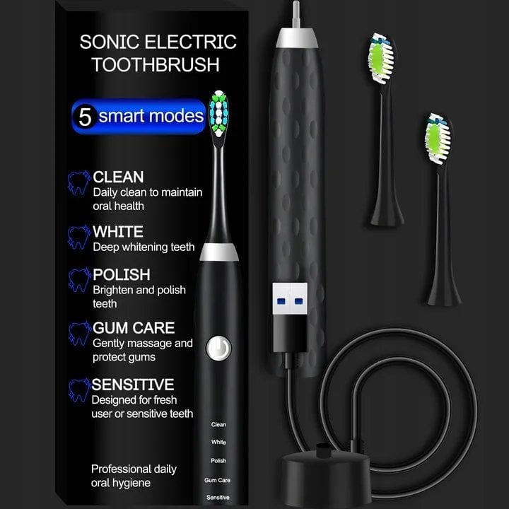 ExtraLink EXTRALINK SZCZOTECZKA SONICZNA CZARNA 5 TRYBÓW