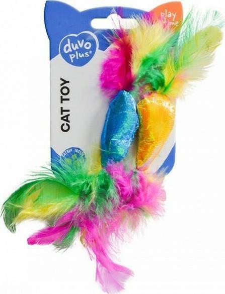 Duvo+ DUVO+ ZAB. KOT 2 X BŁYSZCZĄCE ZABAWKI 20x2,5x1cm 12112