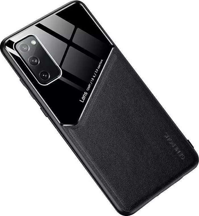 Mocco Lens Leather Back Case for Samsung Galaxy A42 5G Black