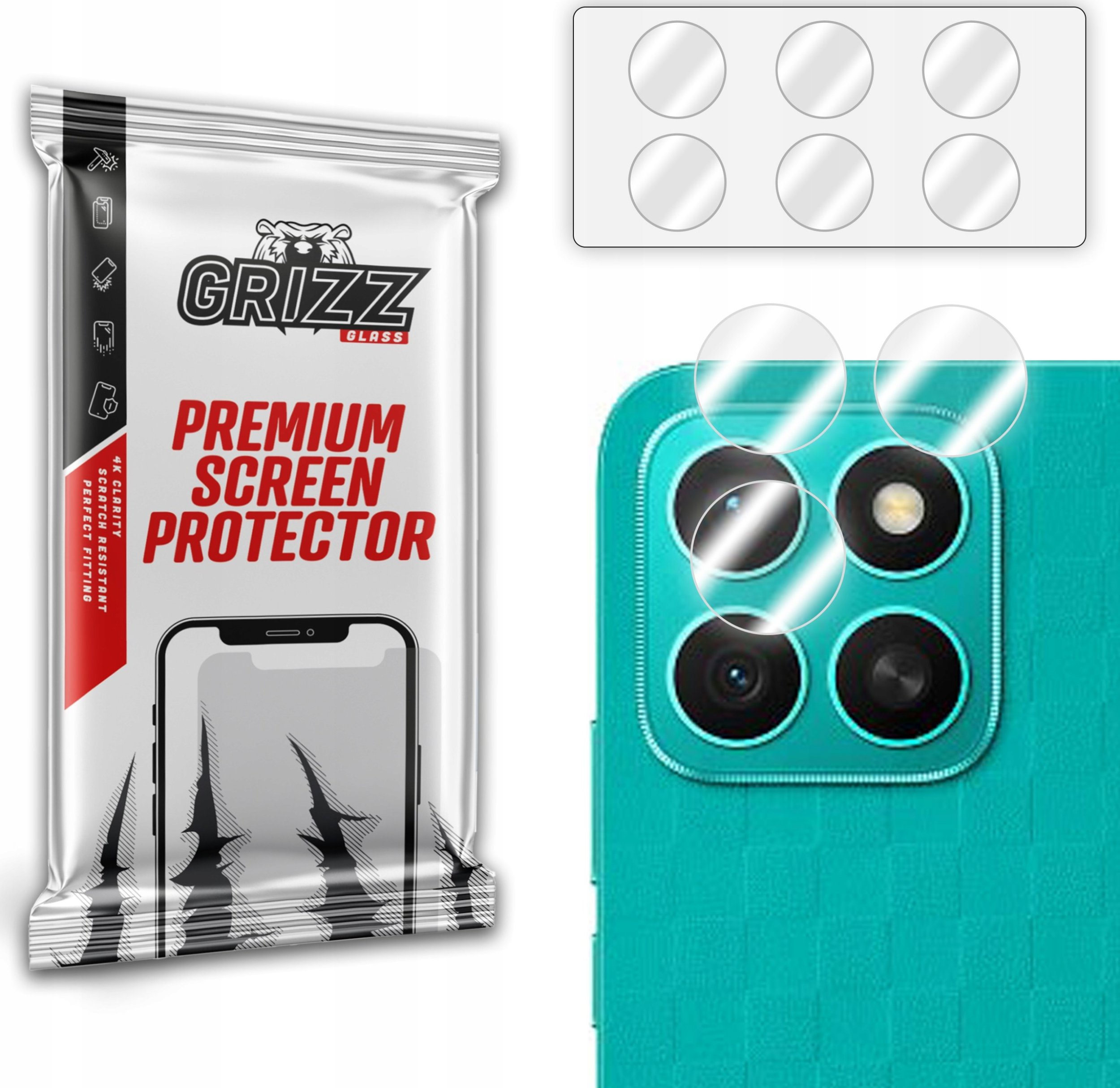 Szkło na aparat GrizzGlass HybridGlass Camera do Honor X8c