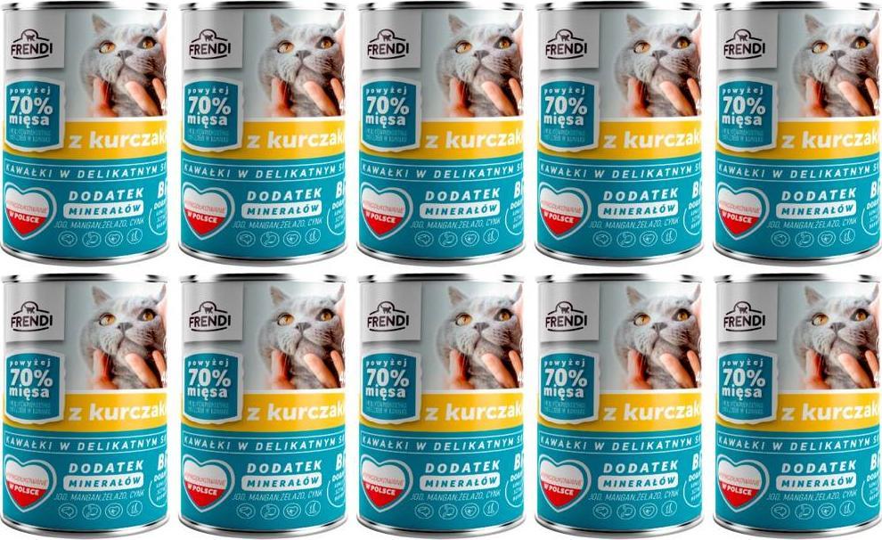 Frendi Frendi kawałki w delikatnym sosie z kurczakiem 10x400g