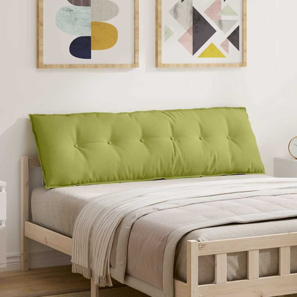 vidaXL Poduszka na plecy Jasnozielony 160 x 19 x 50 cm tkanina