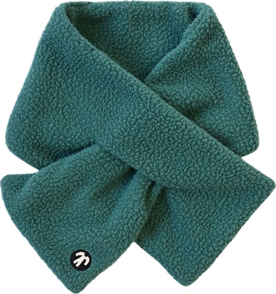 DucKsday Polarowy szalik Sherpa dla dzieci Ducksday, Dark Green, rozmiar S, 0-5 lat