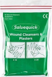 Cederroth Serwetki dezynfekujące z plastrami CEDERROTH