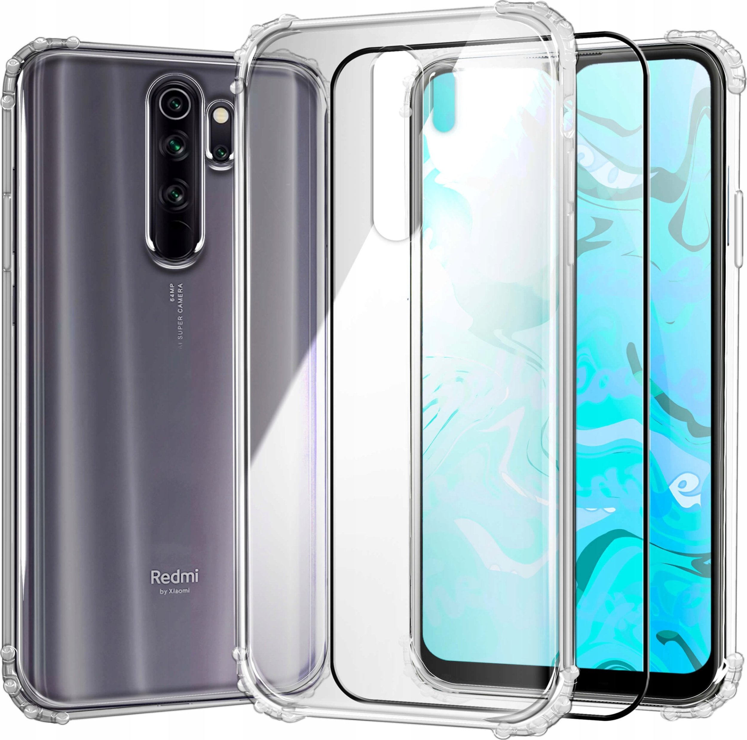 Hello Case ETUI PANCERNE DO XIAOMI REDMI NOTE 8 PRO | CASE SILIKON GUMOWE SLIM SZKŁO