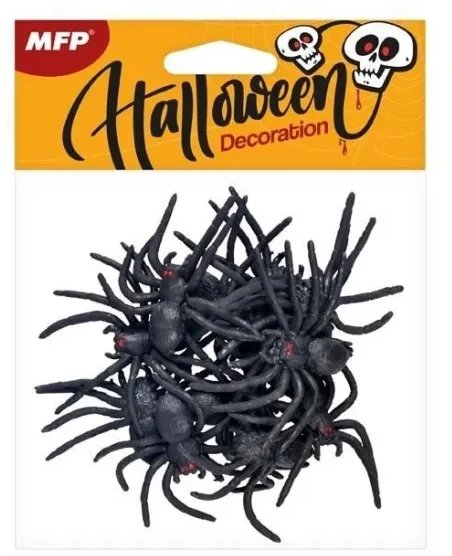 pająk plastikowy 7cm 12 szt. 1042571