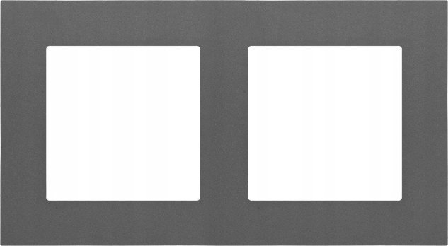 Kontakt-Simon Ramka podwójna Kontakt-Simon 55 TR2/116 LINE grafitowy mat