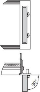 SCHROFF SCHROFF Uchwyt przedni jednoczęściowy, szerokość 12,2 mm, anodowany na jasno, 6 U