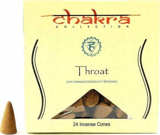 Chakra Kadzidełka stożkowe Throat na 5 Czakrę 45ml