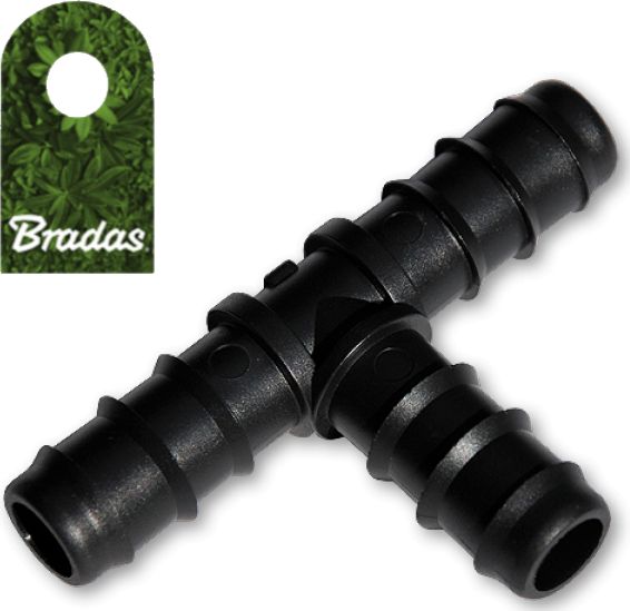 Bradas Trójnik 3x wtyk na wąż 20mm do łączenia węży kroplujących Bradas 7324