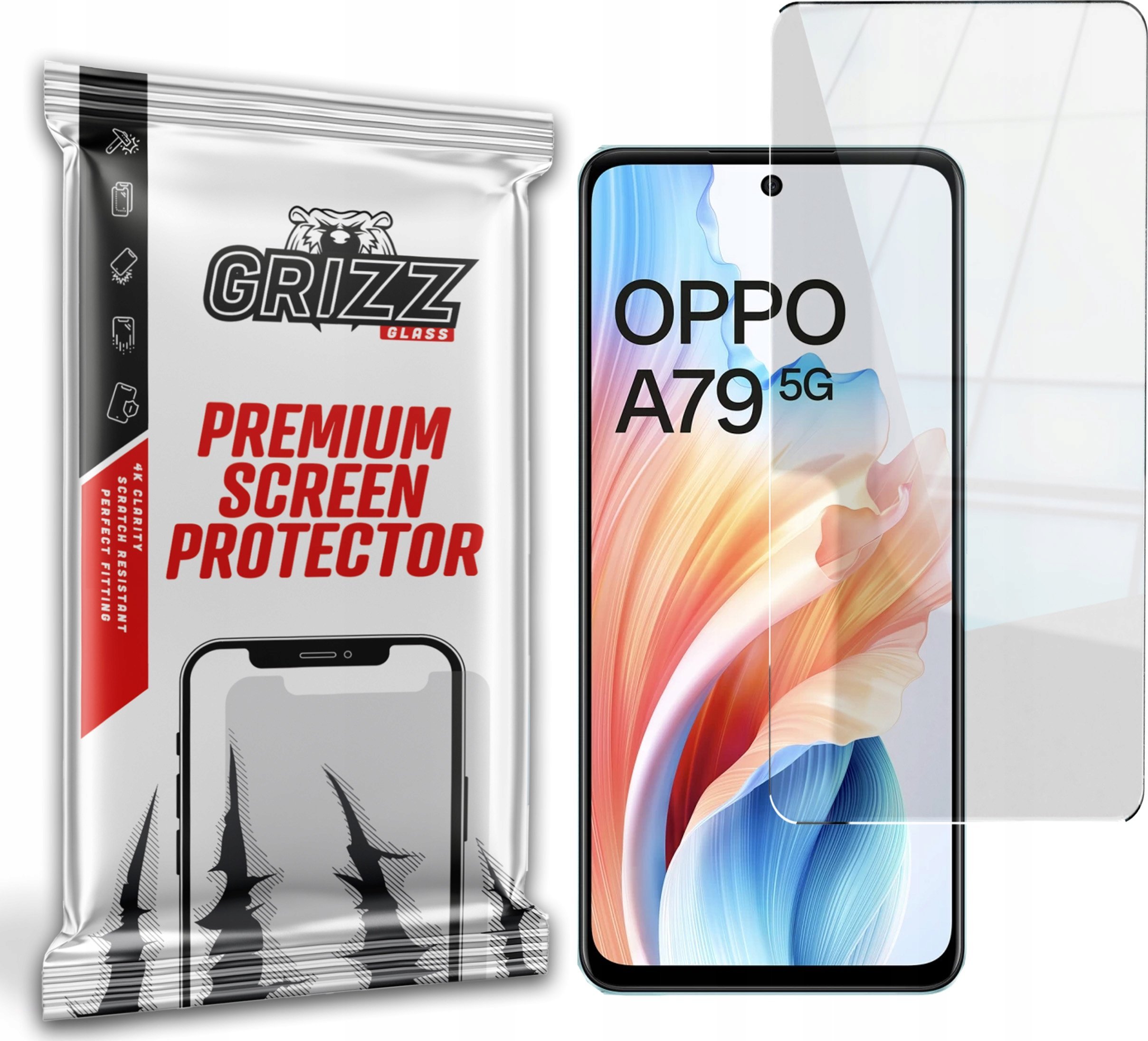GrizzGlass Szkło hybrydowe GrizzGlass HybridGlass do Oppo A79
