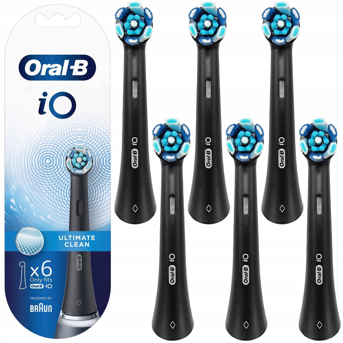 Końcówka Oral-B iO Ultimate Clean Czarny XL Pack 6 szt.