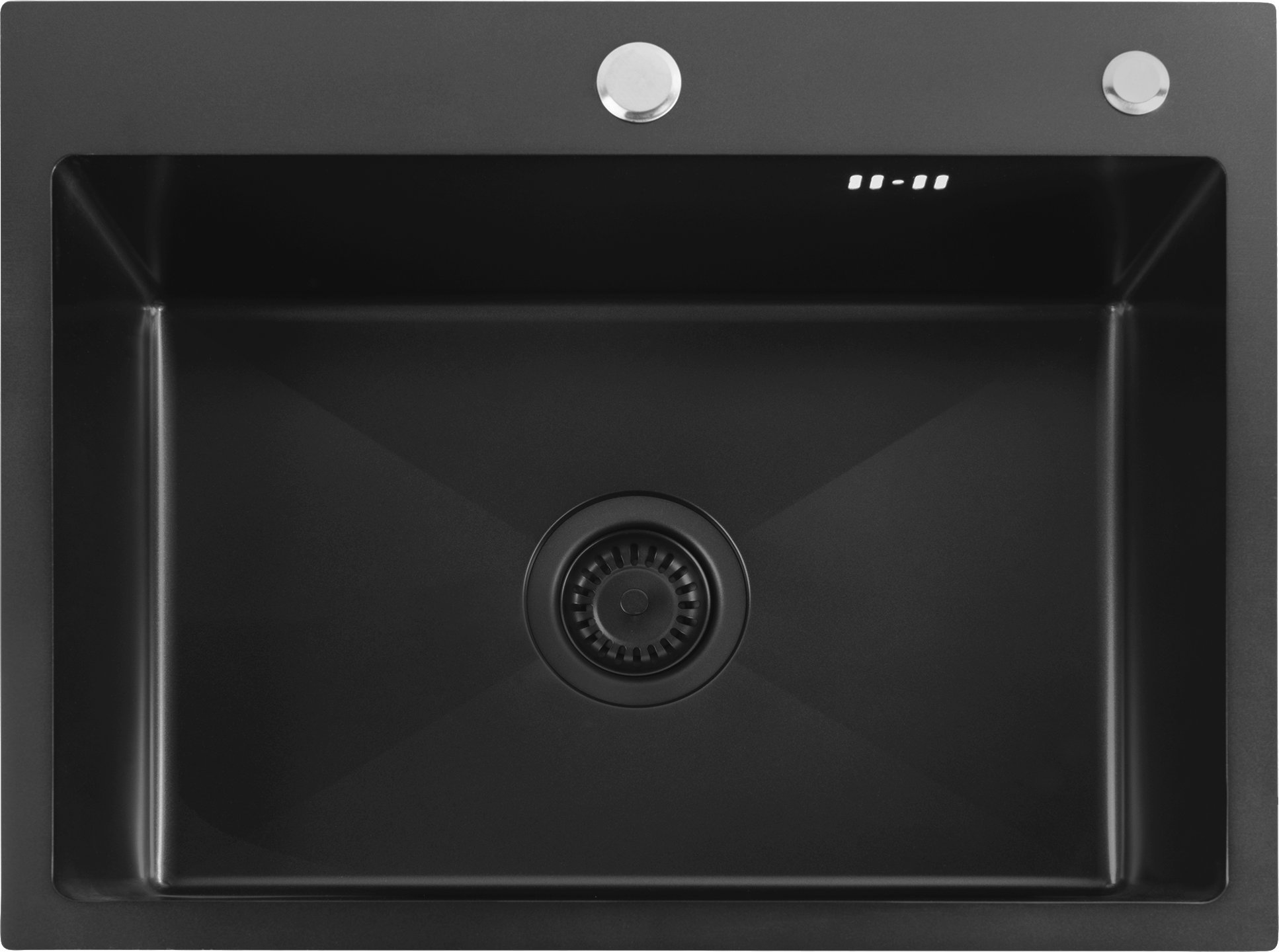 Zlewozmywak stalowy REA Liam Czarny