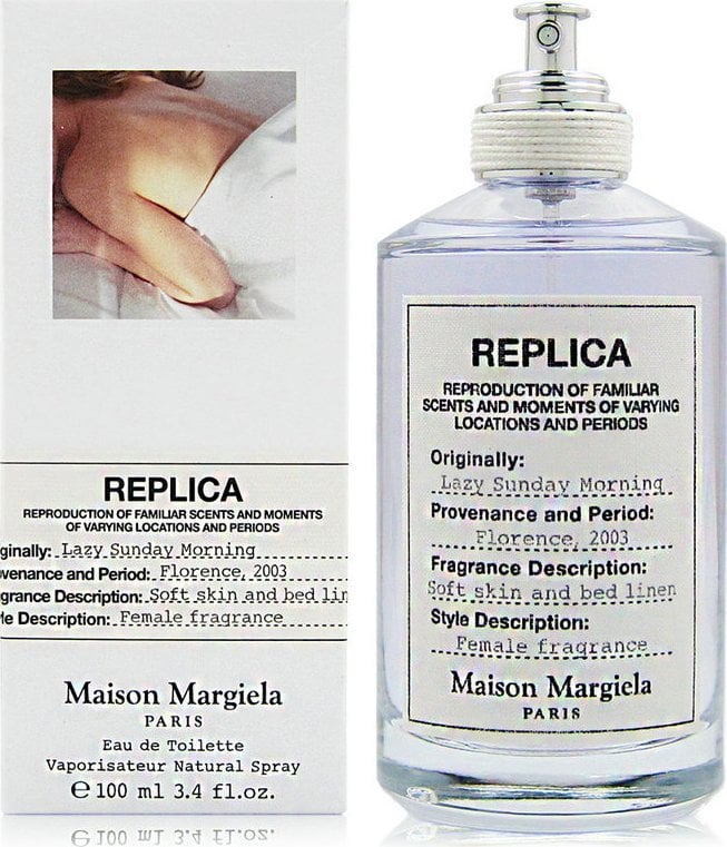 Maison Margiela Replica Lazy Sunday Morning Edt Fl100ml, Unisex, 100 ml, Non-refillable bottle, Aldehyde, Lily of the valley, Pear, Iris, Orange bloss