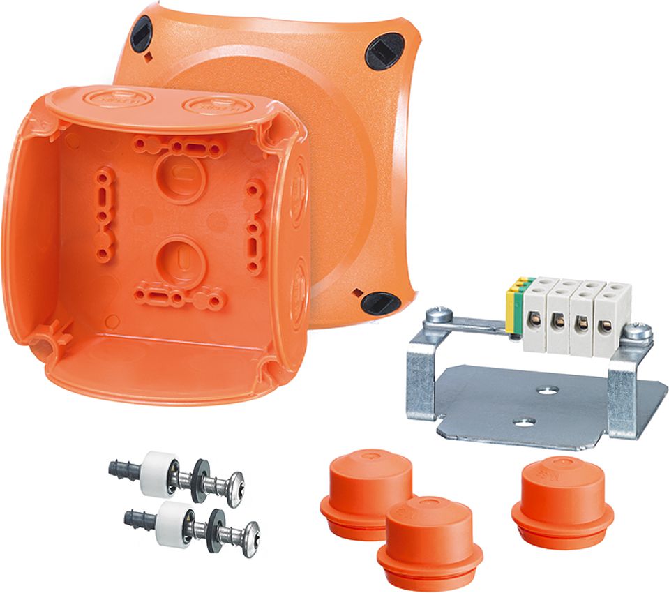 Hensel Puszka n/t przeciwogniowa E90 104x104x70mm IP65 5x2,5mm2 FK 0402 (62000180)