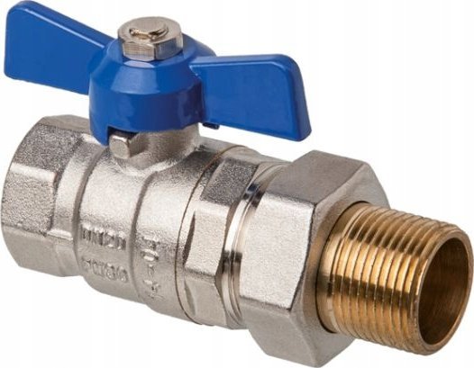 UN ZAWÃR KULOWY WODNY ZE ÅRUB. W/Z Z MOTYL DN 15 1/2'MILENIUM