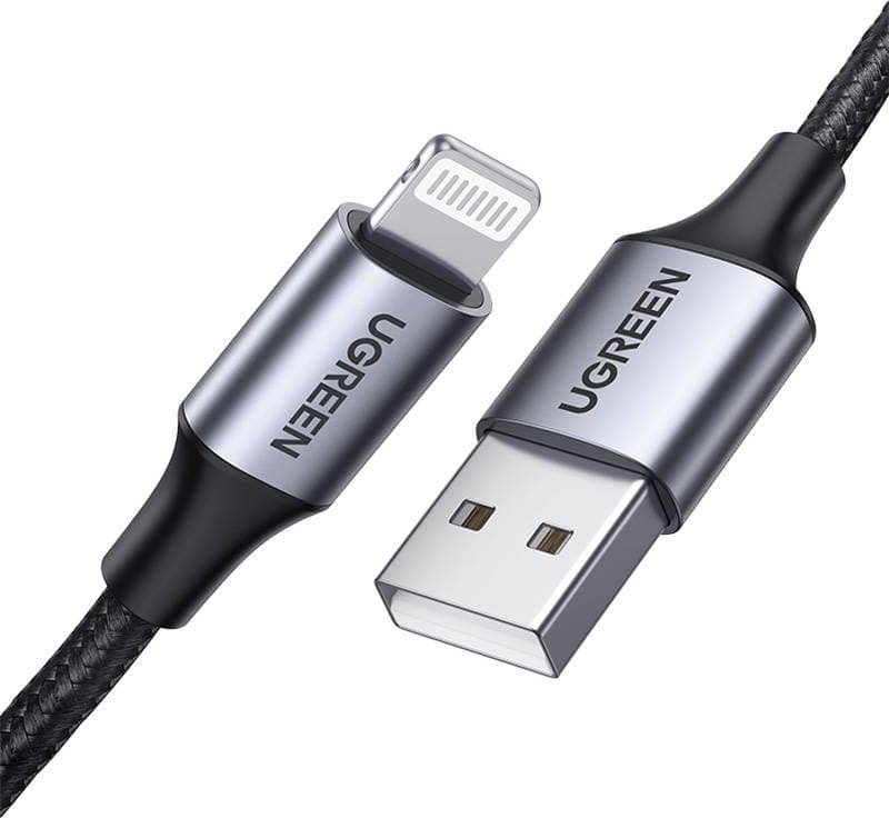 Kabel USB Ugreen USB-A - Lightning 1.5 m Czarny (UGR1460)