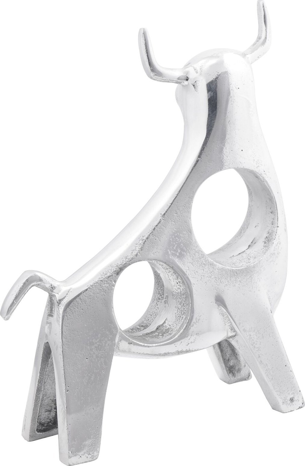 vidaXL Rzeźba Srebrna Aluminium 22 x 9.5 x 34 cm Świetny design Rzeźby