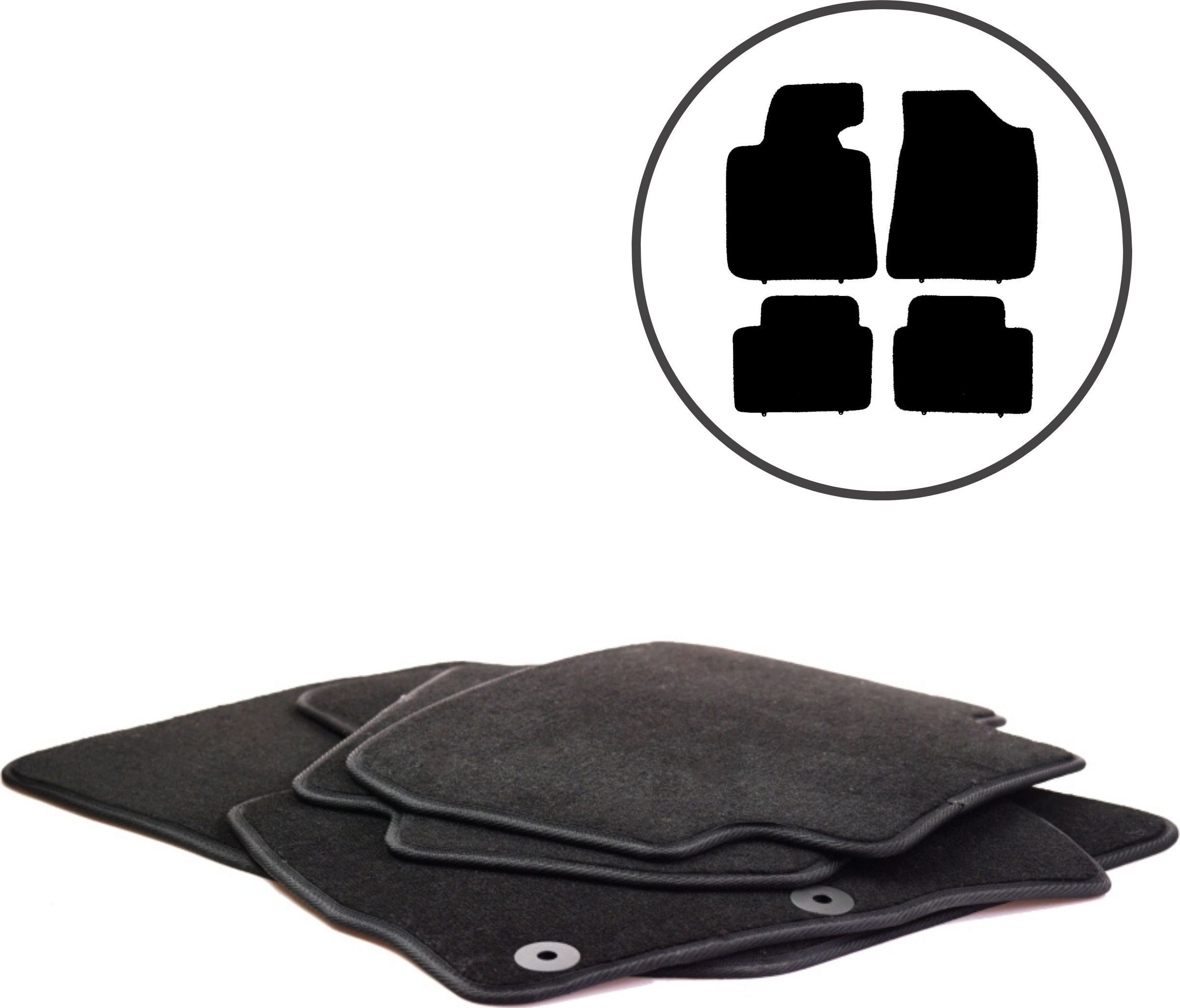 Dikel Dywaniki samochodowe 4szt KIA Pro_cee'd II 2013-2018