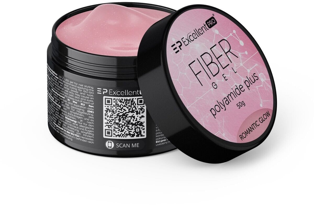 Excellent PRO Fiber Gel Polyamide Plus żel budujący Romantic Glow 50g