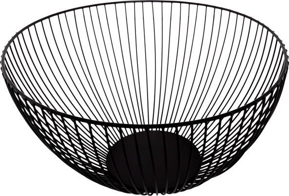 Springos Kosz na owoce, koszyk metalowy 25x15 cm czarny UNIWERSALNY
