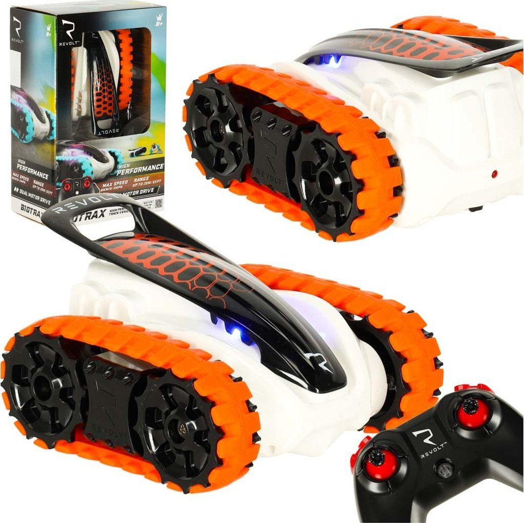 Samochód zdalnie sterowany pojazd gąsiennicowy RC REVOLT TG1006 High-Performance Track Racer 2.4GHz LED Off-Road Zasięg do 40m c Kik Sp. z o. o. Sp. k