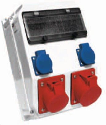 PCE Rozdzielnica budowlana ADAMÓW 32/5P 16A/5P 2x2P+Z (9036581W)