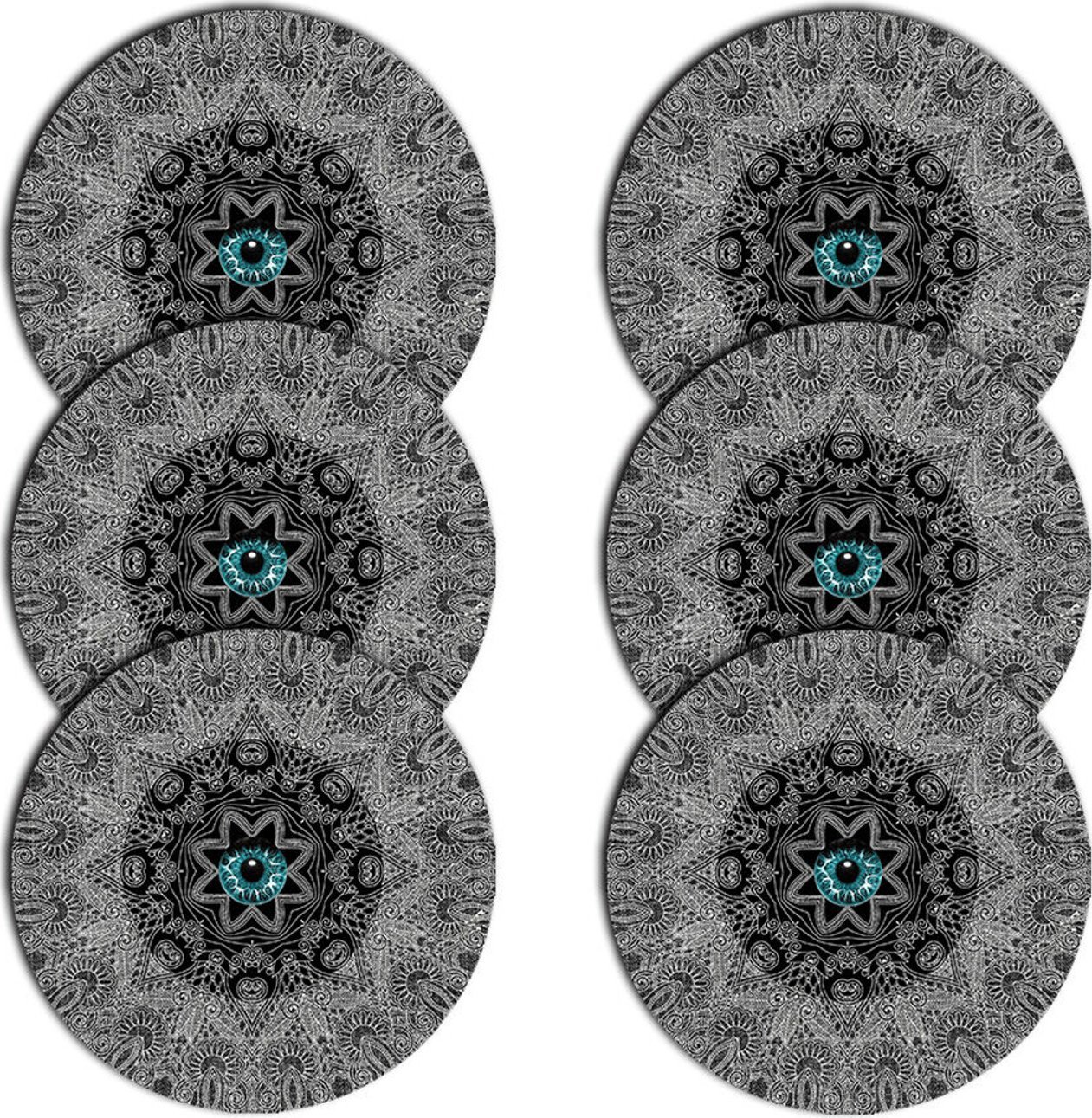 Bertoni Zestaw podkładek na stół okrągłych 6D - LOOK