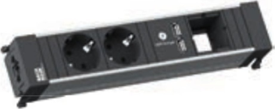 Kabel zasilający Bachmann Bachmann 909.0056 rozdzielacz zasilania PDU 2 x gniazdo sieciowe Czarny