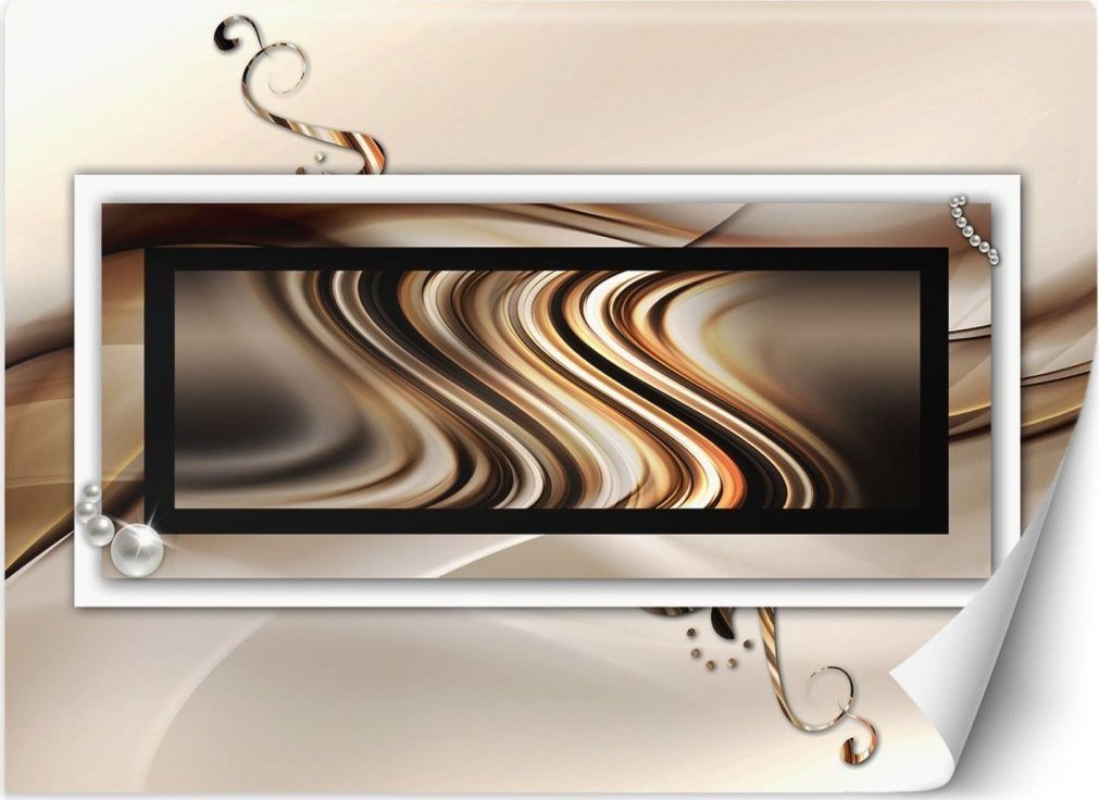 Feeby Fototapeta, Fale i geometria - 450x315