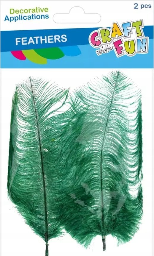 Craft with Fun OZDOBA DEK PIORKA 15-20CM 2SZT ZIEL CF 12/864