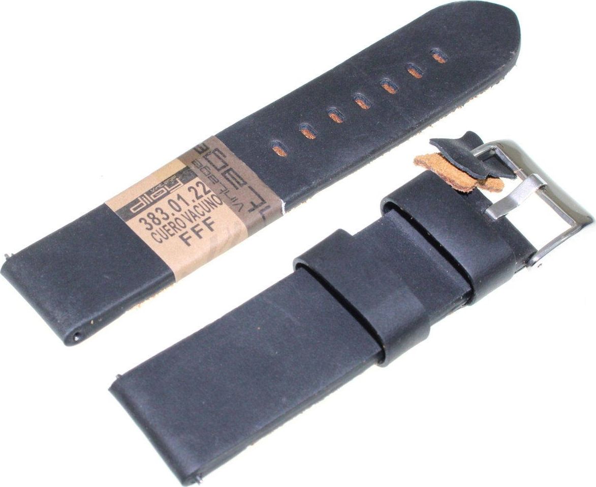 Diloy Skórzany pasek do zegarka 22 mm Diloy 383.22.1