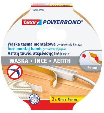 Tesa Taśma montażowa Powerbond do listw LED 2X 5m x 9mm (H5571400)